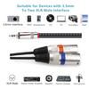 MOBOREST 3,5 мм - 2XLR Male Mic Cable, Dual XLR - 3,5 мм TRS Stereo Mini Jack AUX Interconnect Y-Type Adapter Cable (3,5 мм на двойной XLR-штекер на 3 м)