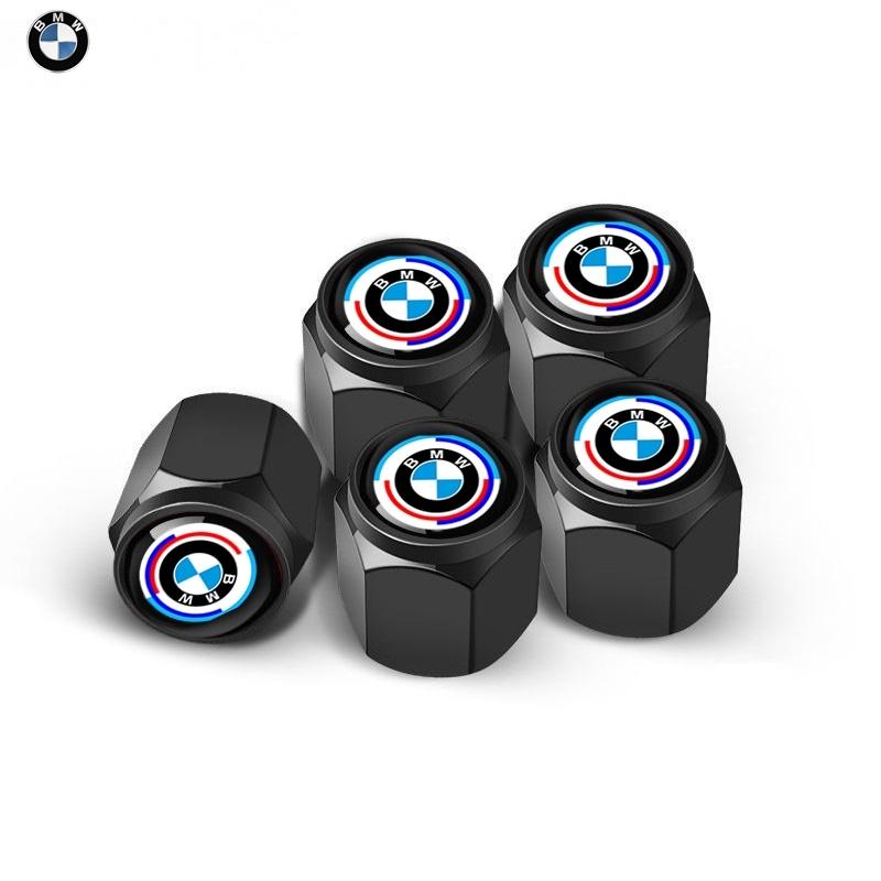 NAZF2 For BMW M X5 X6 X1 M2 M3 M5 M6 M4 F32 E90 F30 E53 E91 E60 5Pcs Aluminum Car Wheel Tire Valve Cap Dust Cover Car Keychain Keyring