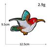 National Style Computer Embroidery Parrot Crane Bird Embroidery Cloth Sticker Hot Melt Adhesive Ironing Seam-Free Diy Accessories