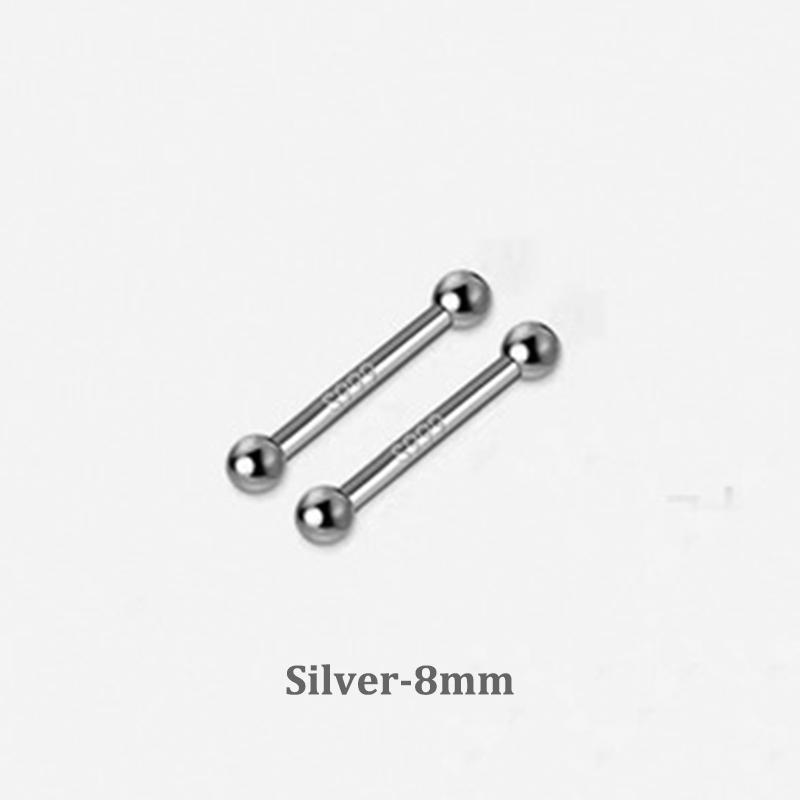 2 шт. минималистичные маленькие серьги-гвоздики из бисера для женщин и девочек, серьги с винтами, гипоаллергенные ювелирные изделия