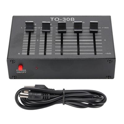 Фонокорректор EQ 2-канальный цифровой звуковой эквалайзер 3-полосный 12 дБ регулировка тембра высокие средние низкие сбалансированный