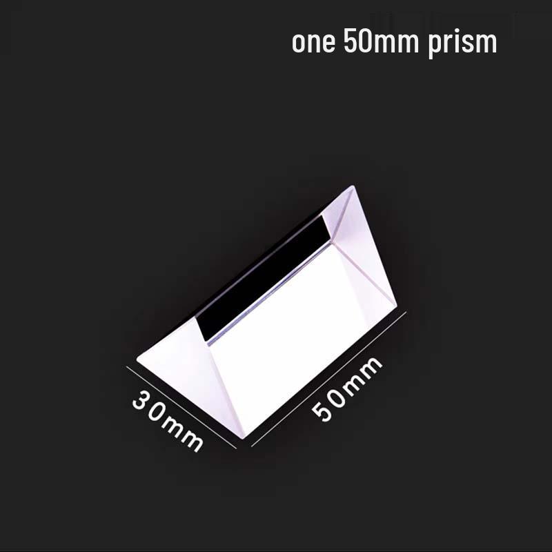 Rainbow Optical Glass Prism for Photography and Physics Experiments - Large & Small Sizes