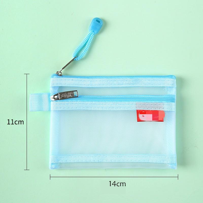 Милая мини-прозрачная сетчатая сумка для хранения ID, банковская карта, кредитная карта, сумка для монет, кошелек, карманный кошелек, органайзер для ключей, помады, гарнитуры