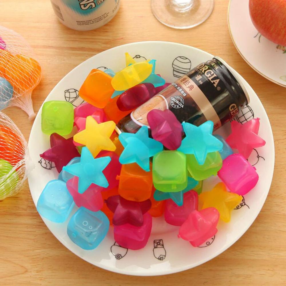Kitchen Cookies DIY Colorful Square Plastic 3D Cooling Tool Bar Tool Ice Cube Simulation Ice