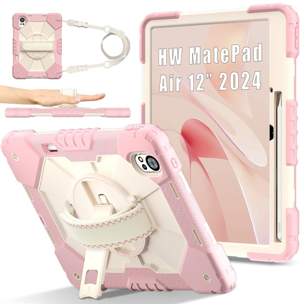 Защитный чехол-подставка для Huawei MatePad Air X 2025 2024 12,0 дюйма Модели LRT-W20 LRT-W30 BKY-W20 BKY-W00 Прочный Поворотный на 360 градусов Чехол