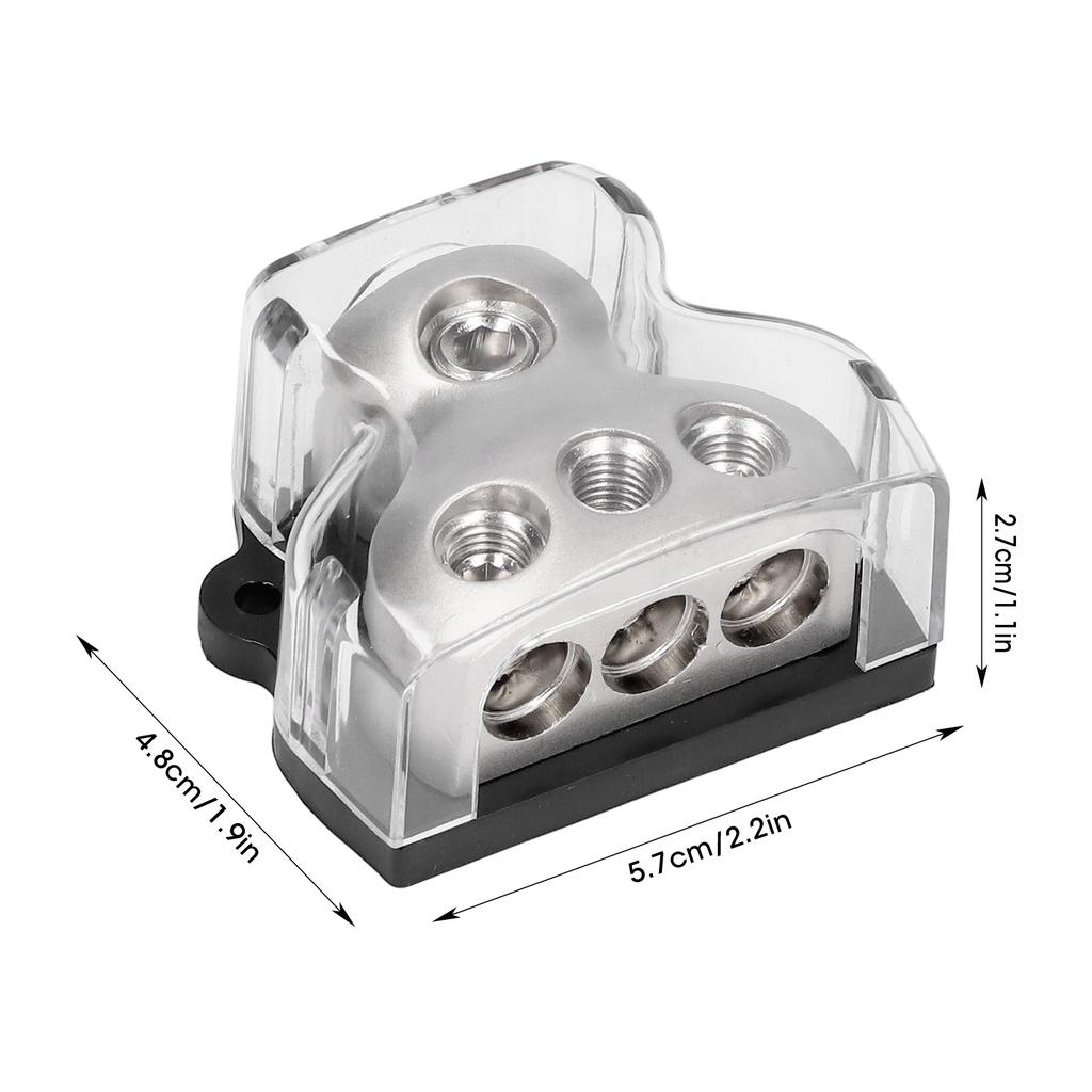 3‑Way Power Distribution Block Holder Distributor Connecting Block for Cars