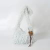 Ielgy Plush Bag Mori Style Sweet Girl Unique Tassel One-Shoulder Messenger Plush Bag