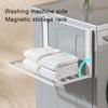 Magnetic Folding Storage Rack Wall-mounted Towel Organizer Shelf Magnetic Storage Caddy for Washing Machine Fridge