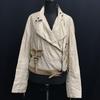 Ermanno Scervino Double Riders Jacket Italy Women’s L Beige Jumper(USED)