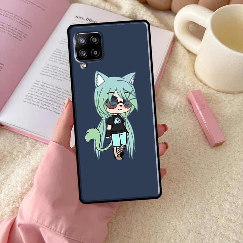 Чехол для телефона Samsung Galaxy A54 A34 A14 A13 A52 A32 A12 A22 A72 A52S A33 A53 A73 A71 A51 с игрой Gacha Life