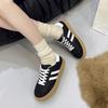 Round Head Simple and Comfortable Lace-up Flat Casual Shoes Spring Autumn New Solid Color Fashionable Sexy Sports Women's Shoes