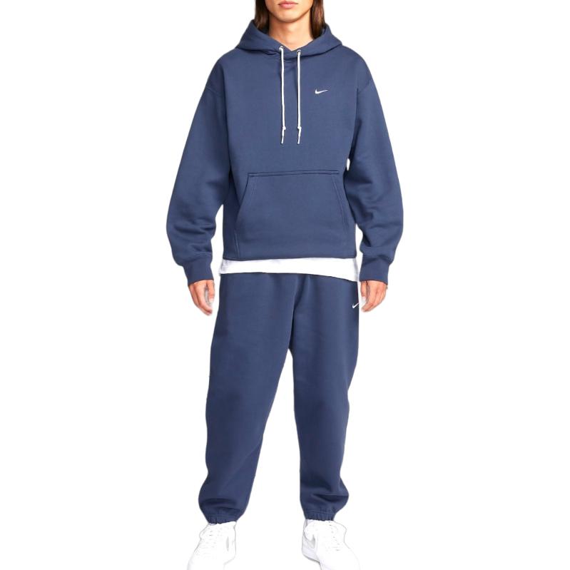 Nike Solid Color Drawstring Jogger Knit Pants Men Bottoms Thunder-Blue DX1365-437