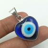 Evil Eye Gemstone 925 Sterling Silver Plated 1pcs Pendent Chris-r233