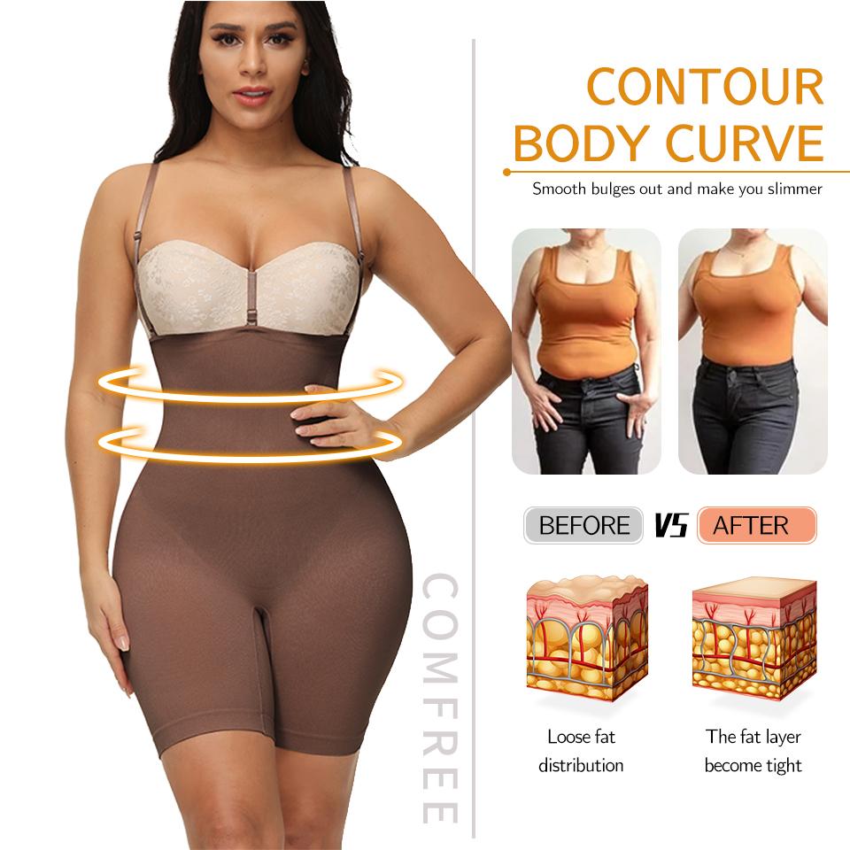 Shapewear Bodysuit for Women Tummy Control Full Body Shaper Thigh Slimmer Shorts Waist Trainer Slimming Underwear Belly Fajas