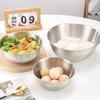 Stainless Steel Mixing Bowls Heavy Duty Nesting Salad Mixing Bowls with Scale