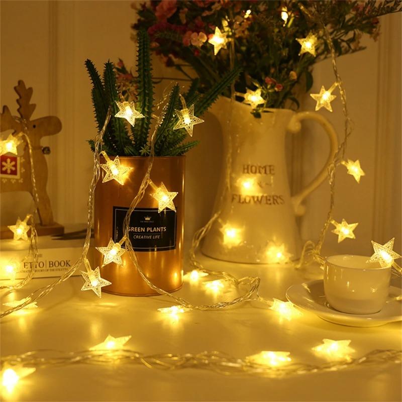 Star String Lights USB/Battery Operated LED Fairy Lights Christmas Light For Party Wedding Garland Outdoor Xmas Tree Decoration