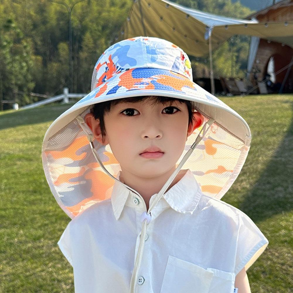 Anti-UV Fisherman Hat Wide Brim Bucket Hat New Beach Hat Boys Girls