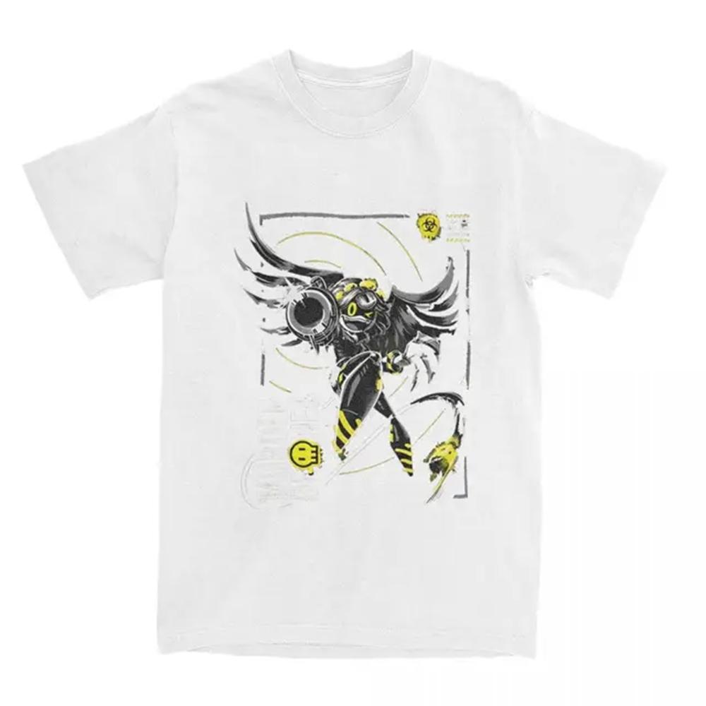 Мужские и женские футболки Horror Murder Drones V Cartoon Anime T Shirt Stuff Pure Cotton Tops T Shirt Novelty Tees Summer Graphic T Shirts
