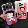 Мягкий чехол для телефона B-Bettys B-Boops Girl для iPhone 15 16 17 Pro Max 17Air 16E 14 Plus 13 12 Mini, противоударная задняя крышка