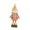 Thanksgiving Scarecrow Sunflower Maple Leaf Telescopic Doll Figurine