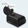 Регулируемая громкость FM-радио Светодиодный будильник Термометр USB-зарядка Цифровой настольный календарь Подключаемые наушники Функция памяти