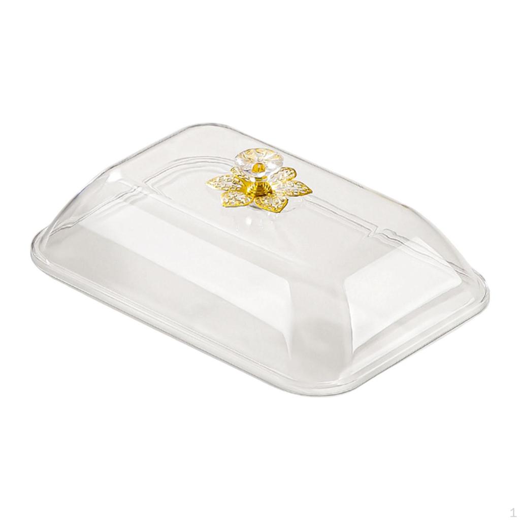 Cake Cover Food Rectangular Reusable with Handle Sturdy Lightweight Dome Lid Multifunctional