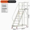 RSRDDY Mobile Platform Ladder with Wheels