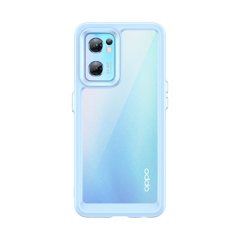 Чехол для OPPO Reno 7 5G Чехол для OPPO Reno 7 Pro 5G Чехол Funda Жесткий Полупрозрачный Мягкая Рамка Ударопрочный Прозрачный Чехол OPPO Reno 7 5G