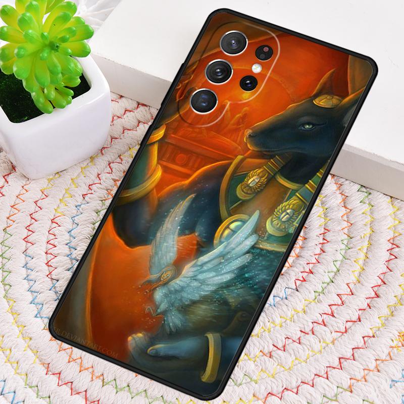 Чехол для телефона Египетский Бог Анубис для Samsung Galaxy note 10 pro S26 Ultra S23 S24 FE S25 S21 S22 PLUS ударопрочный