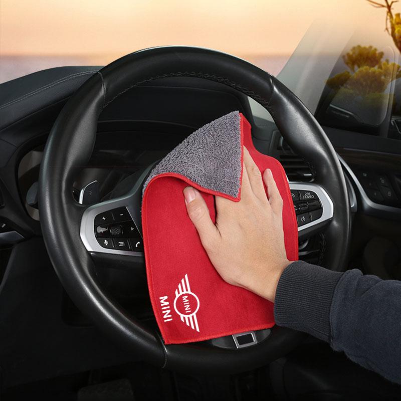 Microfiber Towel Car Cleaning Care Accessories For BMW Mini Works Cooper F54 F55 F56 F57 F60 R50 R52 R53 R55 R56 R57 R58 R59 R60 czujm33