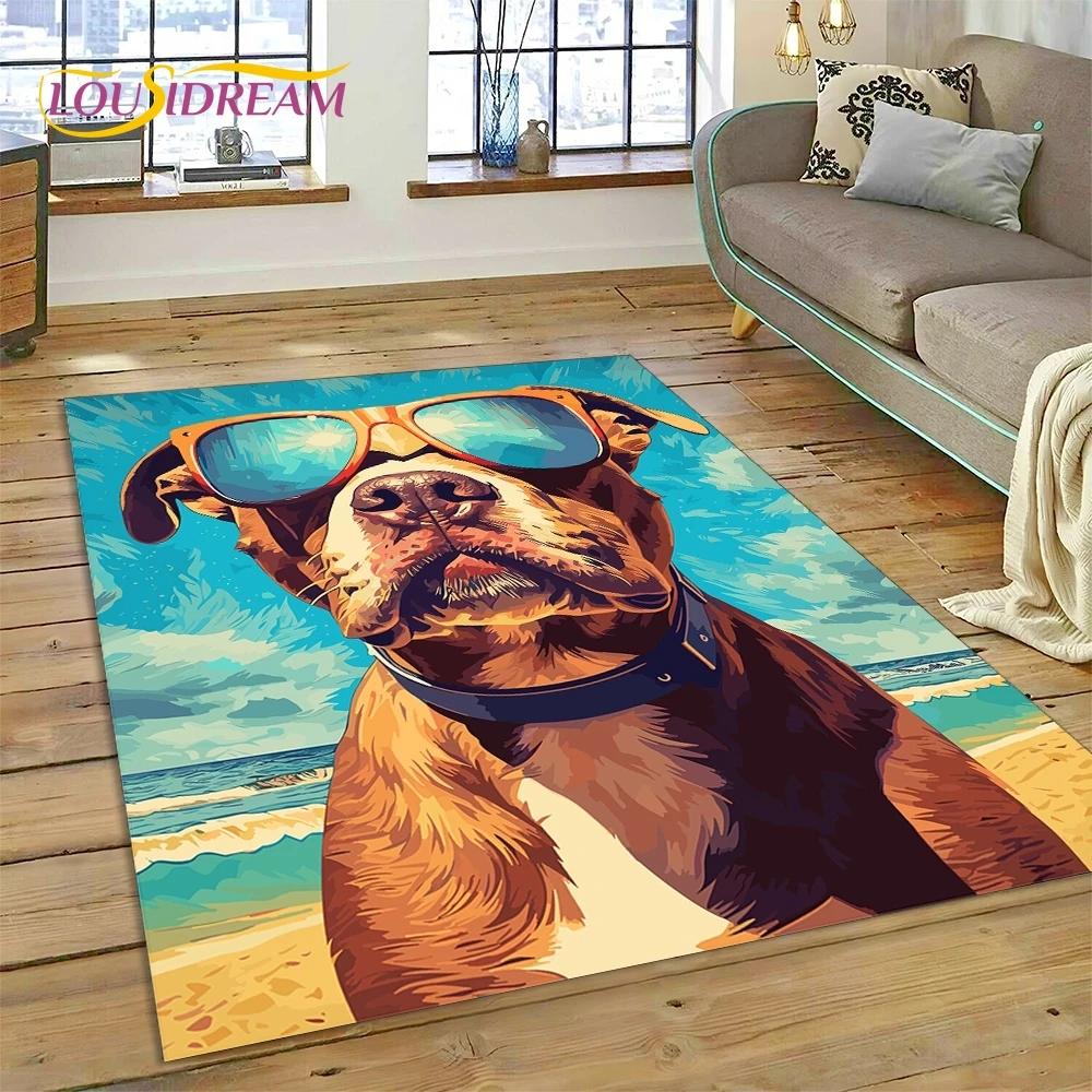 Милая собака Самоед, Чихуахуа, Хаски, Коки Мультяшный Ковер Коврик для Спальни Гостиной Дома Украшение Дивана, Детский Большой Декор Напольный Коврик