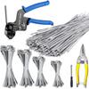 The Goethe Garden Cable Tie Gun Kit Is a Specialized Tool for Tightening and Cutting Stainless Steel Cable Ties. It Includes 200 UV-resistant,