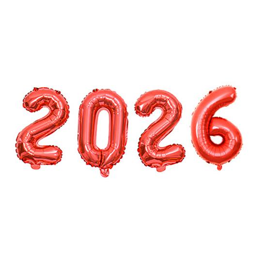 С НОВЫМ ГОДОМ 2026 Фольгированный шар 16 дюймов Буквы С Новым Годом Шары Новогодний баннер Фон Украшение для вечеринки в канун Нового года