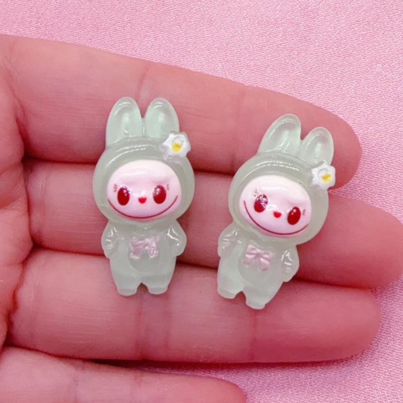 10 шт. смоляных мультяшных подвесок в виде животных, DIY изготовление ювелирных изделий, серьги, ожерелья, брелоки, ювелирная фурнитура