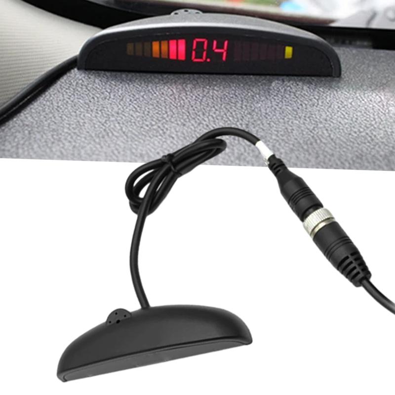Car LED Display + 4 Backup Radar Reversing Parking Sensor Parktronic Kit for Truck Van Pickups Campar RV Lorry Trailer Detector