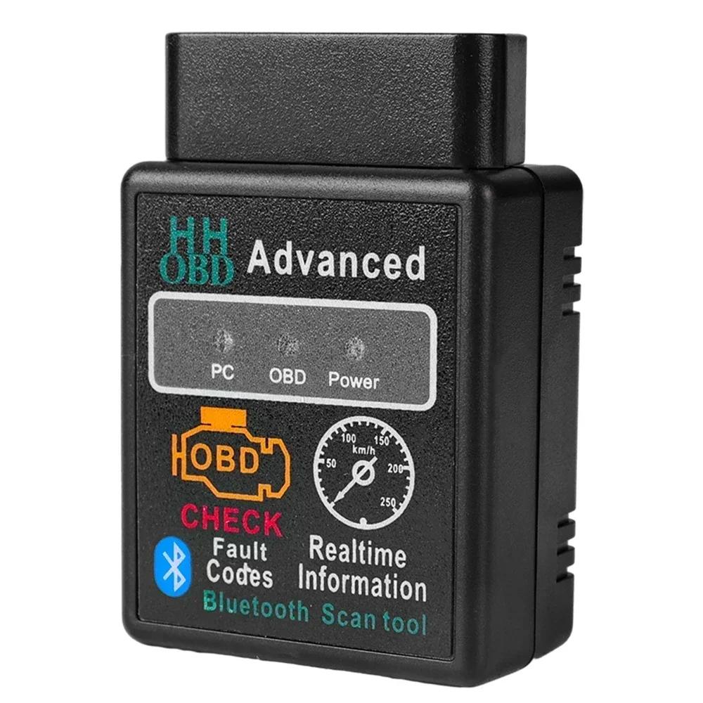 Bluetooth-совместимый автомобильный OBD2-сканер Elm327 V1.5, считыватель кодов OBDII, диагностический инструмент, диагностический сканер для Android IOS Windows