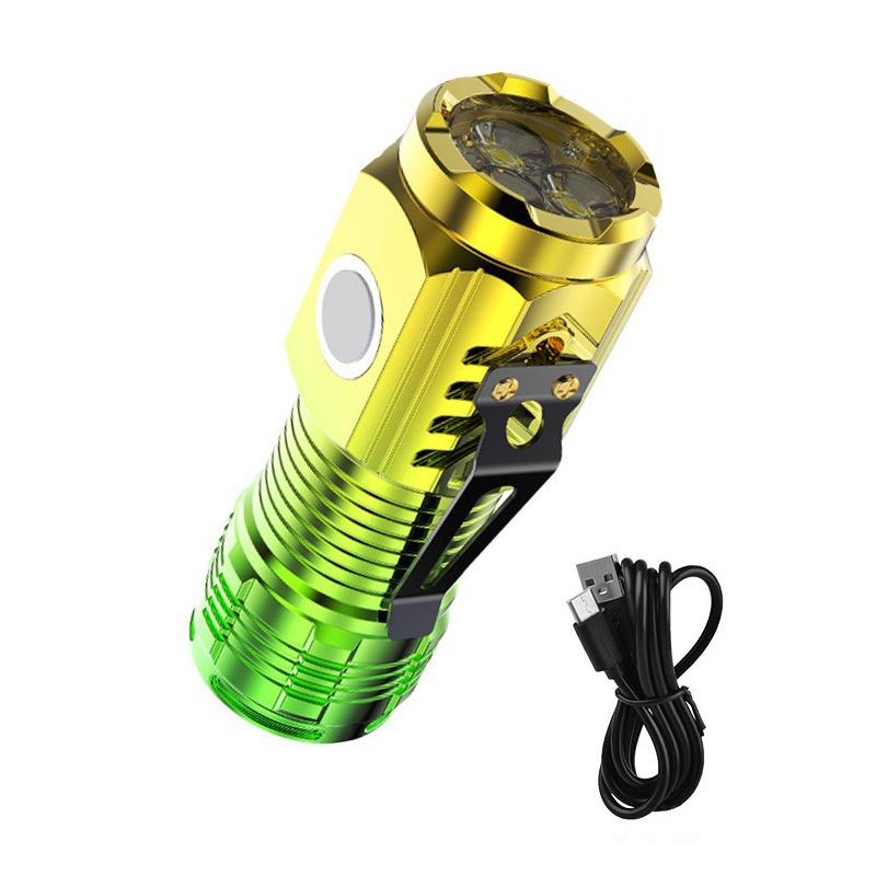 High Quality LED Flashlight 18350 Super Bright Torch Rechargeable USB Light Waterproof for Outdoors Hiking Camping Lantern