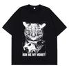 Run Me My Money Funny Cat Meme T Shirt Men Women Fashion Clothing T Shirt Summer Short-sleeved Loose Casual Cotton T Shirts
