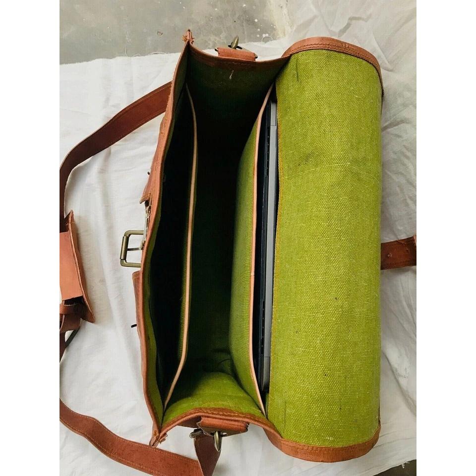 Men's Vintage Satchel Handmade New Leather Bag Laptop Messenger Shoulder