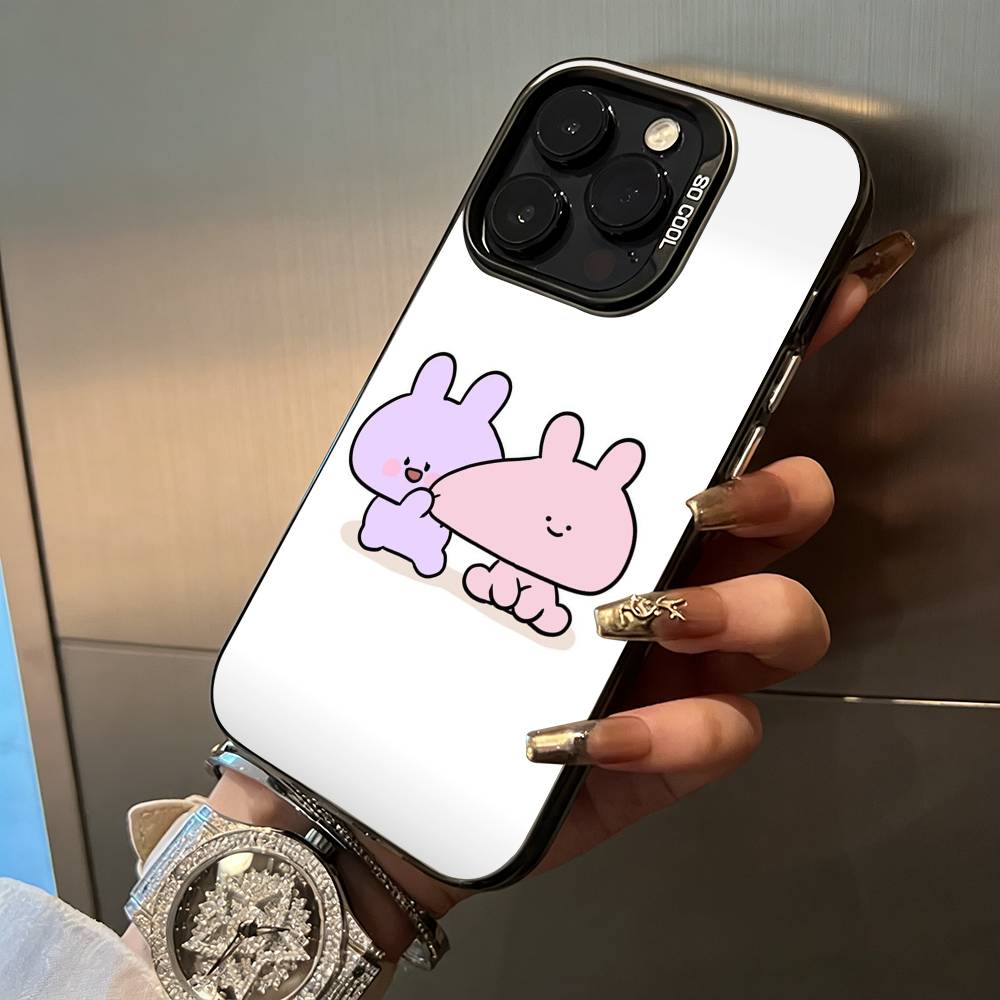 C-A-Cartoon -a-Asamimichan Phone Case For iPhone 17,16,15,14,13,12,11 Plus Pro Max Colored Silver Phone Case