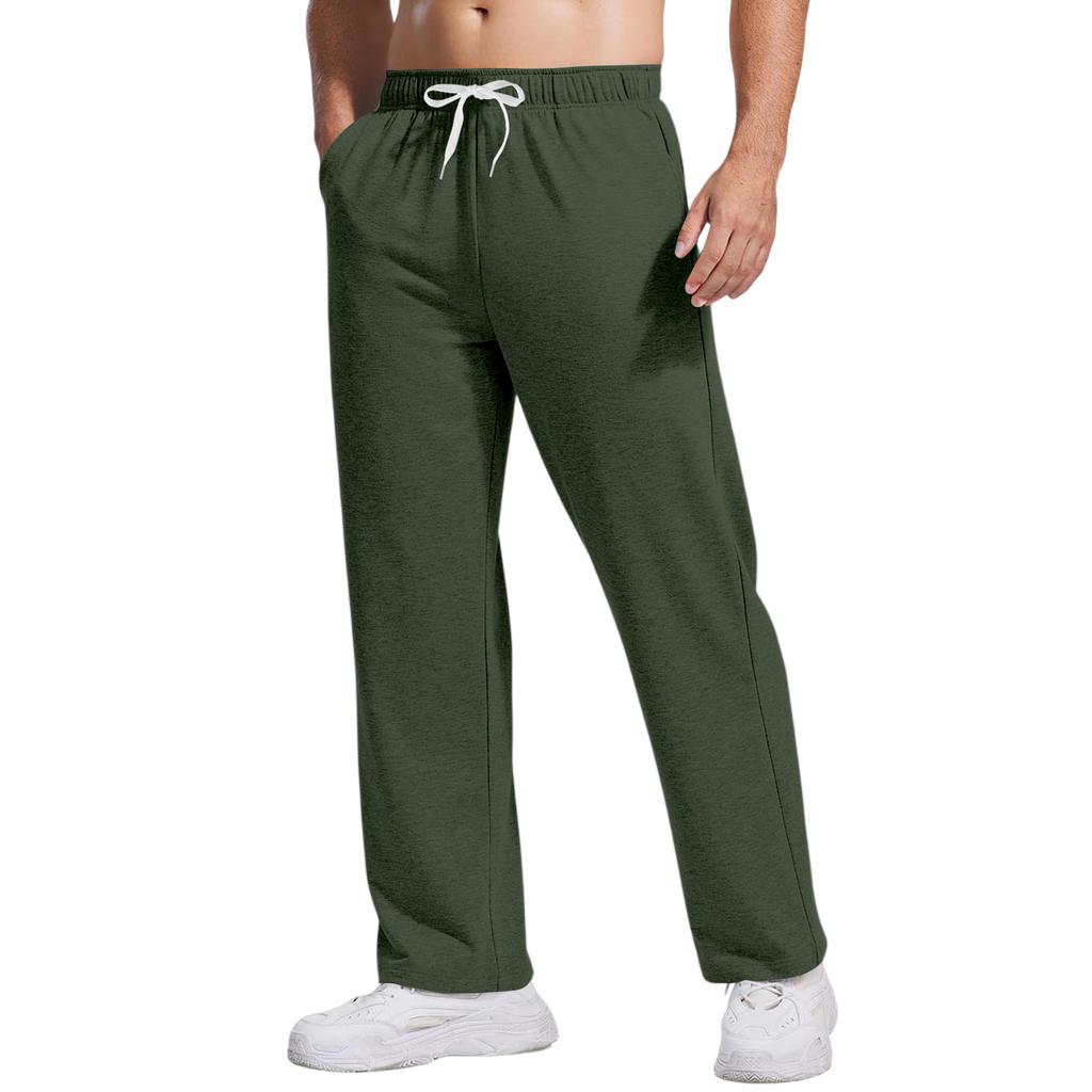 Men's Relaxed-Fit Casual Sweatpants With Stretch Waistband And Drawstring Yoga Pants