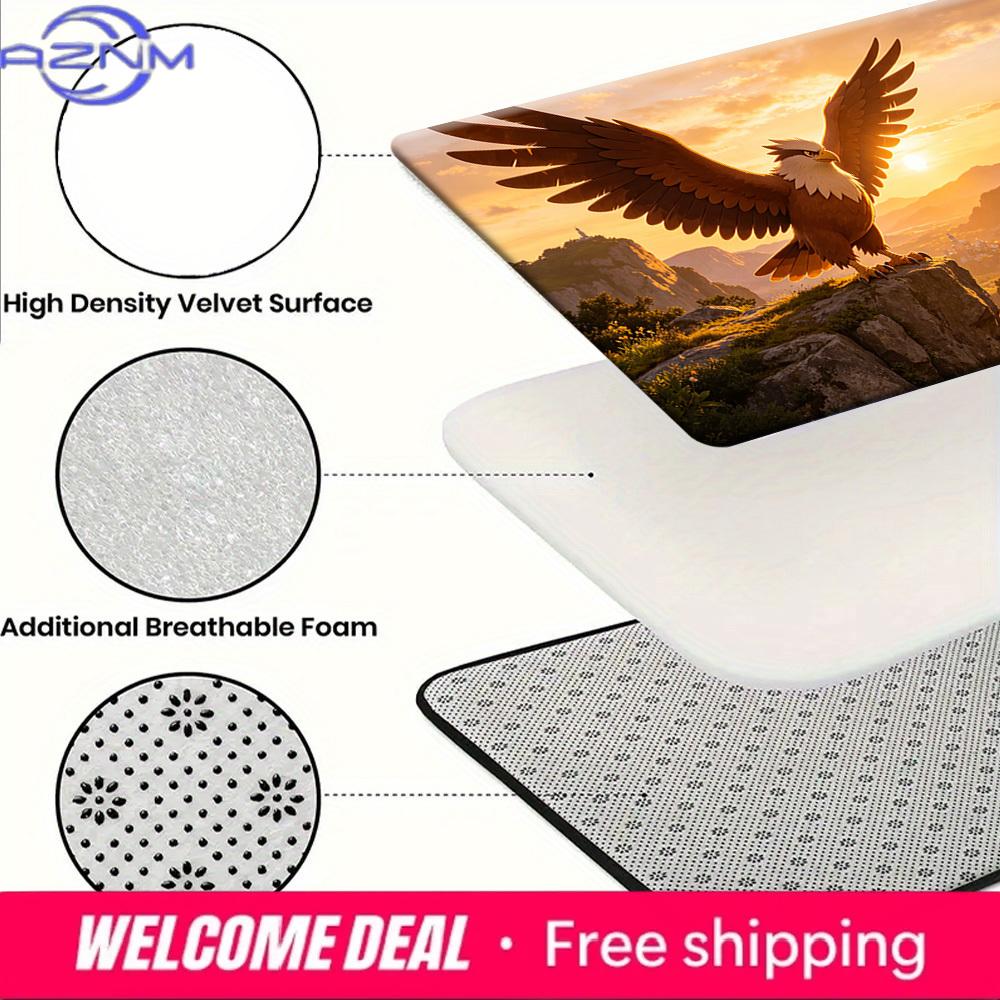 Braviary Eagle Sunset View Print Doormat Non-Slip Water Absorbent Floor Mat for Home Decor