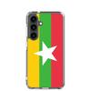 Coque Téléphone - Samsung - Galaxy S24 Plus - Drapeau Birmanie - Souple - Multicolore
