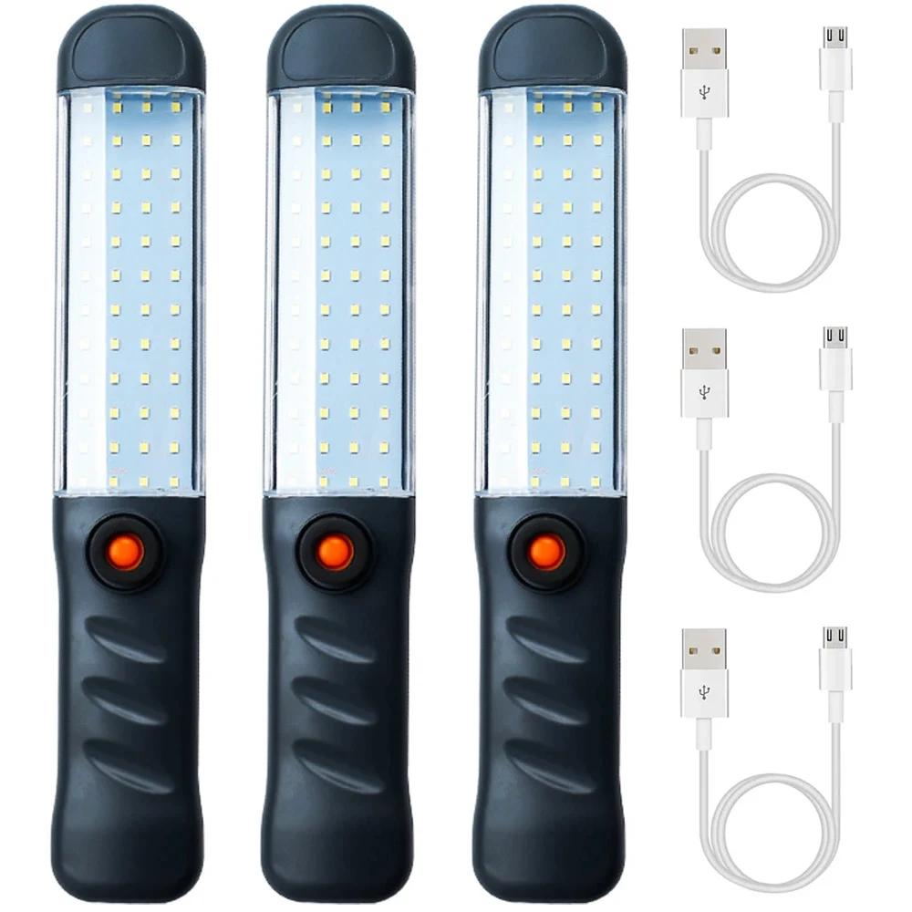 Портативный магнитный авторемонтный рабочий фонарь USB перезаряжаемый светодиодный фонарик с магнитным крючком для ремонта автомобиля рыбалки чрезвычайных ситуаций