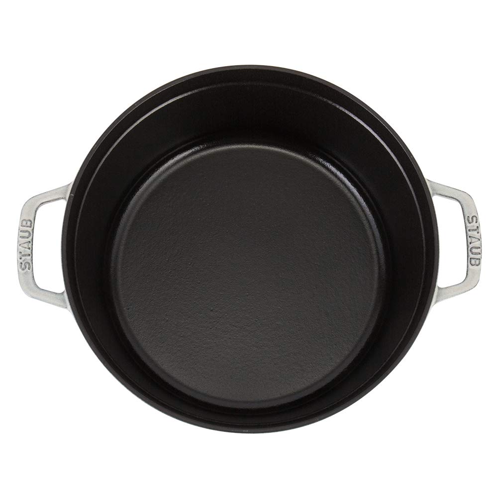 Staub Pot Staub Pico Cocotte Round 26cm Campagne Pot Enamel Pot Rund Brater Blanco Trufa Pico Cocotte Pot Stylish Cookware Kitchen Supplies (White