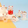 6 шт. Креативный Светящийся Кот Удачи Мини-Пейзаж DIY Украшение Светящиеся Кошки Мини-Фигурки Автомобиль Офис Настольные Украшения