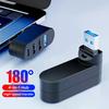 Поворотный USB-хаб USB 3.0 2.0 Type-C, USB-разветвитель, 4 порта, множественный расширитель для компьютера, ноутбука, MacBook, U-диска, передача данных