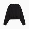 Puma Cloudspun Crew Neck Casual Classic Skin-Friendly Solid Sweatshirt Women Sweatshirt 527461-01