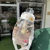 Бутылка для воды модная высокая ценность взрыв креативная большая емкость женская студенческая детская чашка для воды высокая температура защита от падения пластик