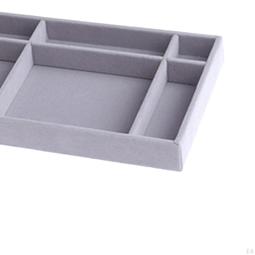 Штабелируемый лоток для ювелирных изделий-органайзер для ящика для хранения серег, ожерелья, браслета